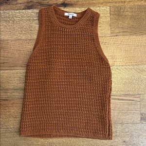 Madewell Terracotta Knit Sleeveless Top
